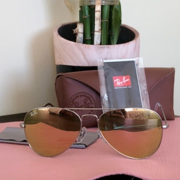 Ray-Ban Accessories - RAY-BAN Aviator Flash Lenses - Copper Flash/Silver